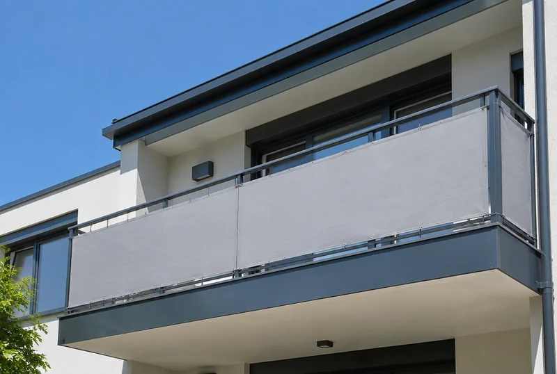 Balkonbespannung als Sichtschutz